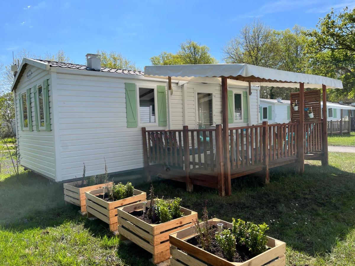 Mobil-home climatisé avec piscine Aureilhan  Extérieur photo